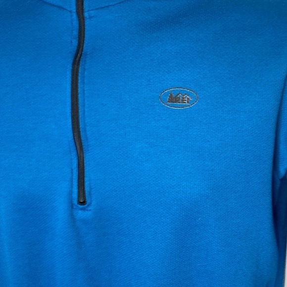 REI Bicycle 1/4 Zip Front And Back Zip Pocket Sz M - Picture 3 of 7